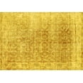thumbnail image 1 of Ahgly Company Machine Washable Indoor Rectangle Persian Yellow Traditional Area Rugs, 2' x 5', 1 of 4