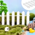 thumbnail image 5 of 39Inch Long Mini Fairy Garden Fence Wood Ornament Wooden Decorative Picket Fence for DIY Crafts Project,White, 5 of 6