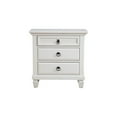 thumbnail image 3 of Alpine Furniture Winchester 3 Drawer Nightstand, White, 3 of 8