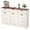 White, variant on Uforic Tilt Out Trash Storage Cabinet with Drawers & Doors, Kitchen Sideboard Cabinet for Double 10-gal Trash Bins Storage, Brown