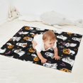 thumbnail image 2 of Black Halloween Ghosts and Pumpkins Blanket,Comfortable Soft Lamb Wool Throw Blanket,All Season,Warm Lightweight Blankets for Sofa Bed Couch Living Room Chair,30"x40", 2 of 4