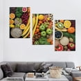 thumbnail image 4 of ONETECH Fresh Healthy Fruits Kitchen Canvas Wall Art Picture 12''x16''X3 Panels, 4 of 4