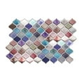 thumbnail image 2 of Walplus Peel and Stick Backsplash Arabesque Pink And Blue 3D Tile Decals 16 Sheets 11" x 8", 2 of 10