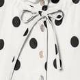 thumbnail image 6 of Sewkxo Colorful world Womens Polka Dot Jacket Drawstring Hem Button Front Cropped Lightweight Jacket Relaxed fit Coat with Pockets,White L, 6 of 6