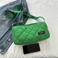 thumbnail image 4 of 6643 Bolso bandolera gran capacidad bolso casual algodón bolso retro con bordado rombos-PZ20231005006443 Verde, 4 of 9