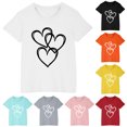 thumbnail image 2 of GERsome Toddler Boys Girls Short Sleeve Shirts Summer Cotton Casual Graphic Crewneck Tshirt, Sizes 3-10 Years, 1-Pack, 2 of 4