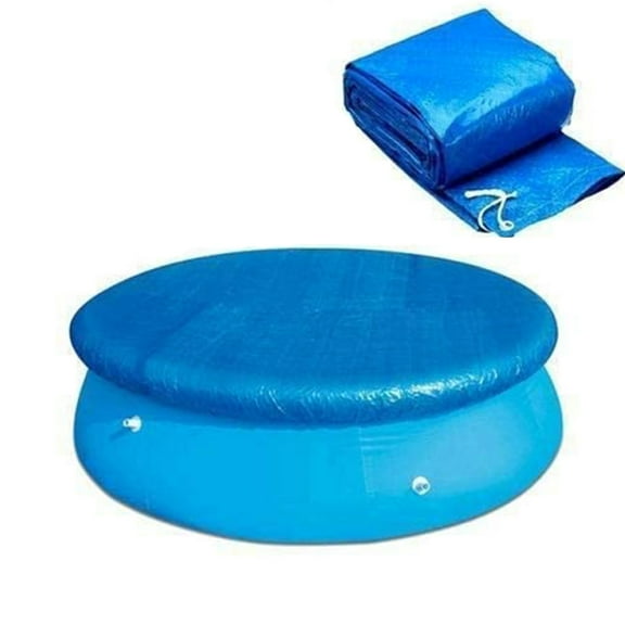Pool Cover Round 183 cm with Elastic,Swimming Pool Cover Tarpaulin Protective Tarpaulin Windproof Rainproof Dustproof for Fast Set Pool,183 cm Diameter