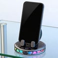 thumbnail image 5 of Tong Multifunction Phone Mount Holder With Auto Clamping Wireless Charging Adjustable LED Ambient Light Navigation Stand, 5 of 5