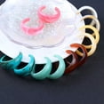 thumbnail image 4 of K-KED C-Shaped Geometric Colorful Acrylic Earrings Vintage Sweet Delicate Jewelry For Women-1, 4 of 9
