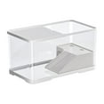 thumbnail image 2 of Decodeary Réservoir de Tortue Décoration Intérieure Cachette de Repos Habitat Alimentation Élevage de Tortue Boîte Blanche P, 2 of 6