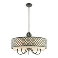thumbnail image 5 of Livex Lighting Arabesque 6 Light Pendant Light in English Bronze, 5 of 14