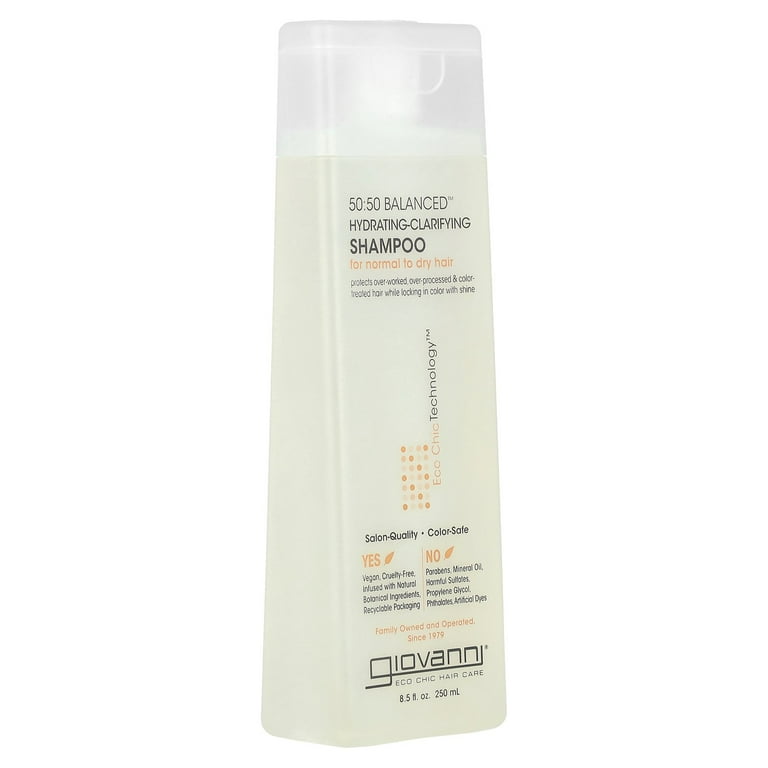 GIOVANNI 50:50 Balanced Hydrating-Clarifying Shampoo, 8.5 oz