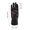thumbnail image 2 of PMVFHDE Women's Summer Solid Color Elegant Lace Pattern Gloves, Short Style Breathable Touchscreen Sun Gloves Yellow,One Size, 2 of 3