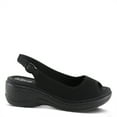 thumbnail image 2 of Flexus Women's MAYBERRY Slingback Wedge Sandals Black EU 36 / US 5.5 - 6, 2 of 5