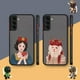 thumbnail image 2 of Funda mate para Samsung Galaxy S23 S22 S21 S20 S10 4G S9 Plus ULTRA 5G LITE Funda Shell d-princesa Disney maquillaje de Navidad, 2 of 5