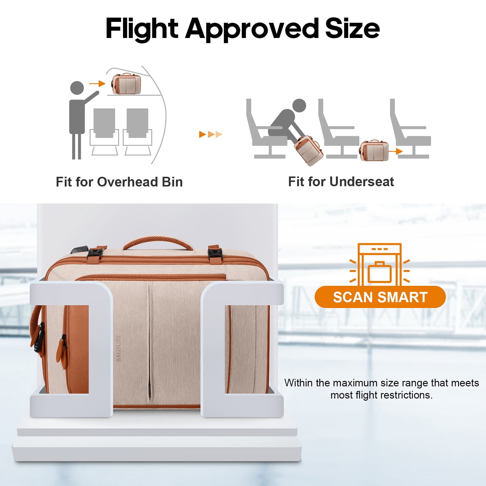 bagsure travel backpack 42l Watch Up-close features of the luggage video! on Amazon Live packing cubes UKEIN Bagsure Travel Backpack, 42L