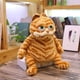 thumbnail image 3 of Peluche de gato amarillo gordo y silencioso feo Garfield, juguete de peluche suave para niños, regalo de cumpleaños para bebés, muñeco de 30 cm, 3 of 5