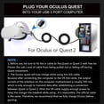 thumbnail image 5 of Link Cable Compatible with Oculus Quest Link Cable 16FT, VR Link Headset Cable Fast Charing & PC Data Transfer USB C 3.2 Gen1 Cable Compatible with Oculus Quest 2 Headset and Gaming PC, 5 of 6
