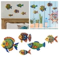 thumbnail image 2 of Festival De Peces Payaso De Colores Estilo Océano Veraniego Cartel De Madera Para Vestir Cartel Publicitario Para Porche Decoración Colgante, 2 of 7