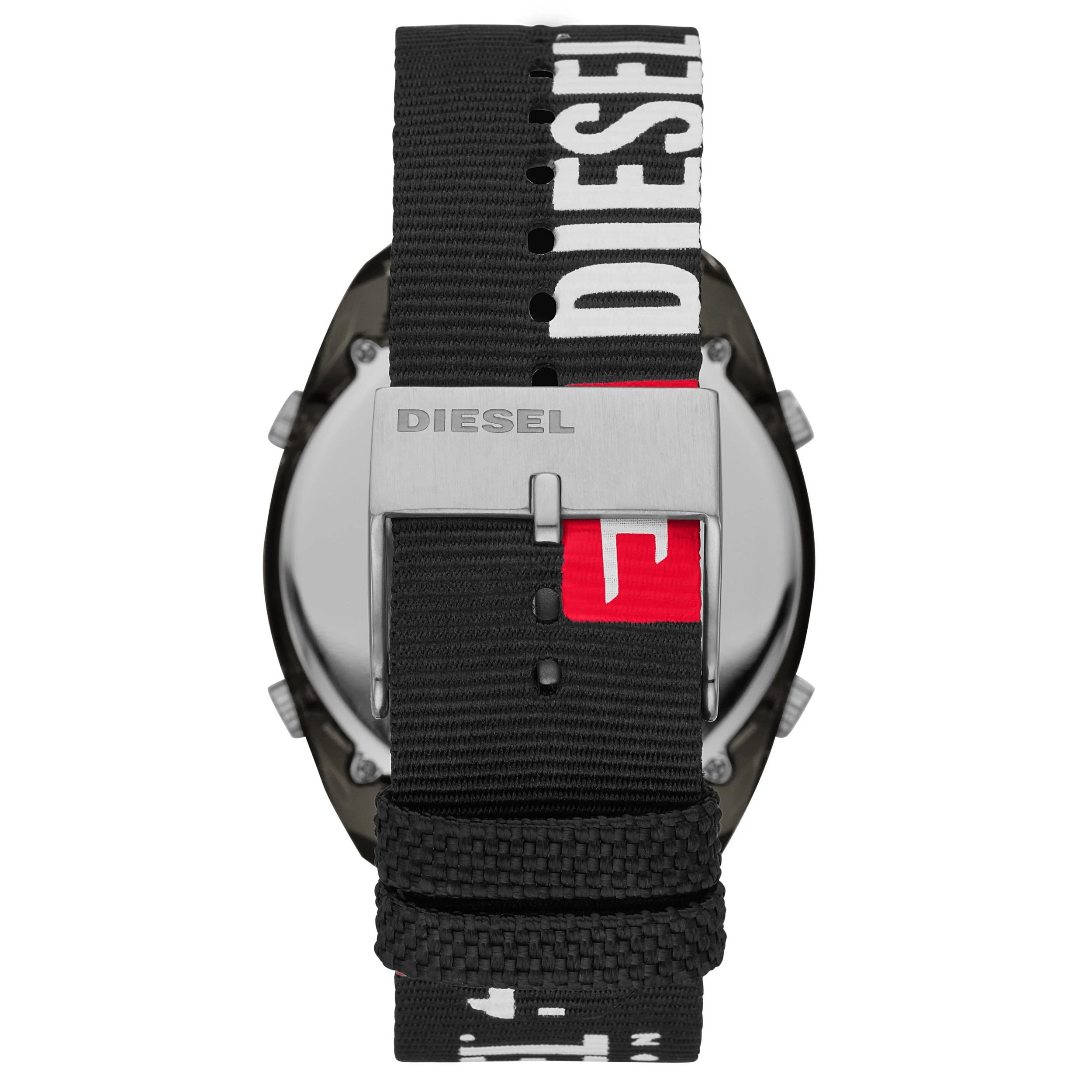 Analog-Digital Dial Diesel DZ1914 Quartz Watch Men\'s Black Crusher