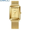 thumbnail image 2 of Crrju Watch Men Top Brand Luxury Square Golden Quartz Stainless Steel Waterproof Wrist Watch Relogio Masculino - Quartz Wristwatches, 2 of 6