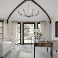 thumbnail image 6 of 8 Light Chandelier In Minimalist Style-29.75 Inches Tall And 52 Inches Wide-Matte Brass Finish    -Traditional Installation Capital Lighting 449981Ma, 6 of 7