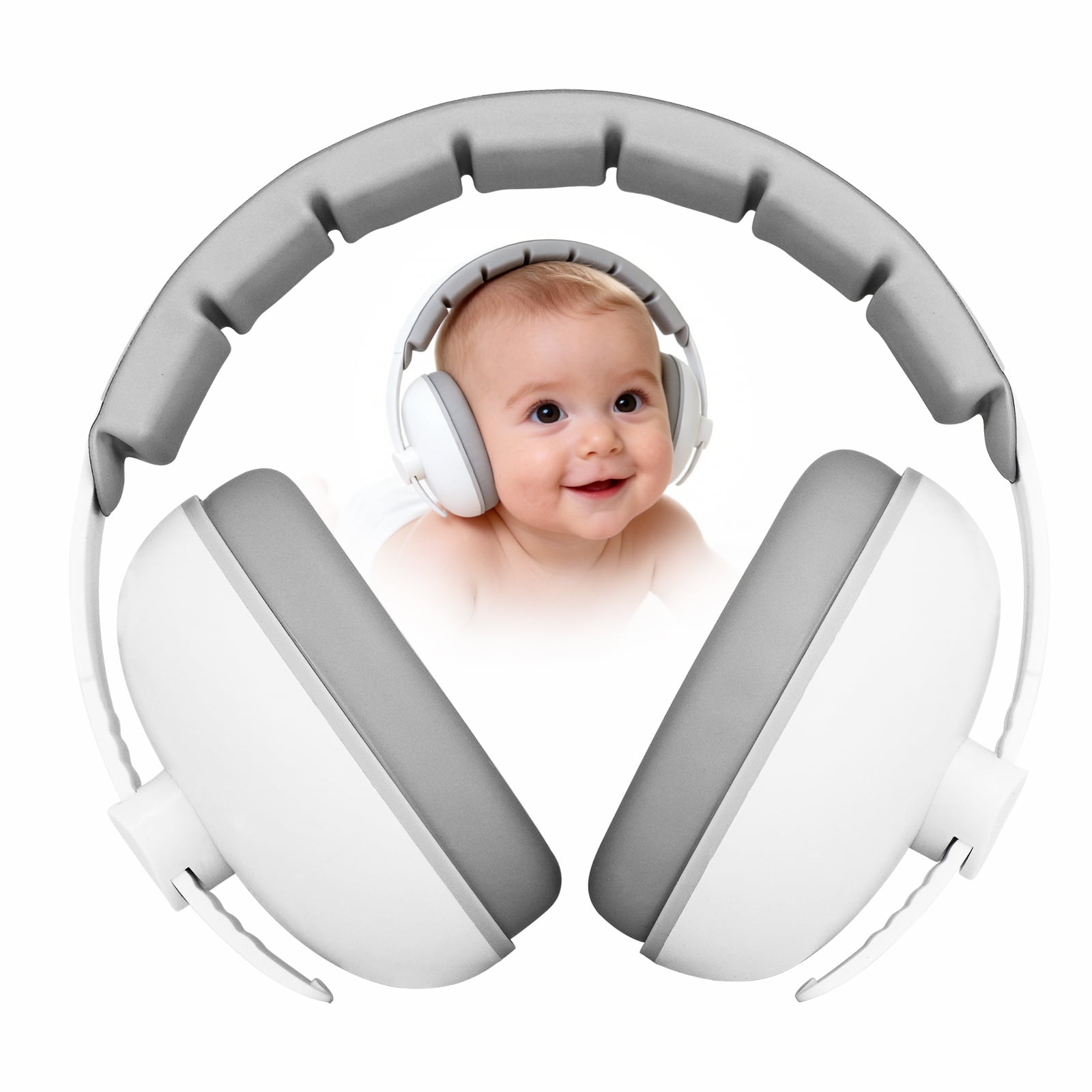 Baby Ear Muffs Noise Protection – Infant Noise Cancelling Headphones for Babies, Newborn & Toddler Hearing Protection, Adjustable Soft Earmuffs for Airplane, Concert & Loud Noise