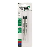 Schmidt P900 Parker Style Ballpoint Pen Refill - Black, Broad Point 1.0mm, 2 Pack (SC58141)