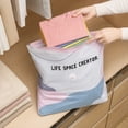 thumbnail image 5 of No Pump Vacuum Storage Bags – Press & Seal, No Pump Needed. Large Storage Compression Bags for Clothes, Comforters, Blankets, Bedding, Travel Home Organization(1Pcs,L), 5 of 7