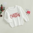 thumbnail image 2 of Toddler Baby Girl Boy Christmas Outfit Knit Sweater Long Sleeve Crewneck Warm Pullover Sweatshirt Top Fall Winter Clothes, 2 of 7