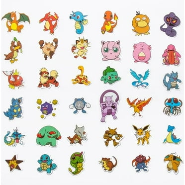 100Pcs Cartoon Pokemon Stickers Decals Waterproof Stickers random styles