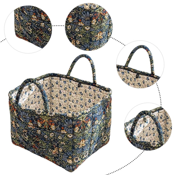 Canasta Almacenamiento Boho Tabet Acolchada Con Lavandería (3199)