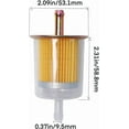 thumbnail image 2 of HeeHom 3/8" Universal Fuel Filters Industrial Tractors Cars Trucks Motorcycles Gas Powered Engine Inline Gas Fuel Line 2 Pack, 2 of 5