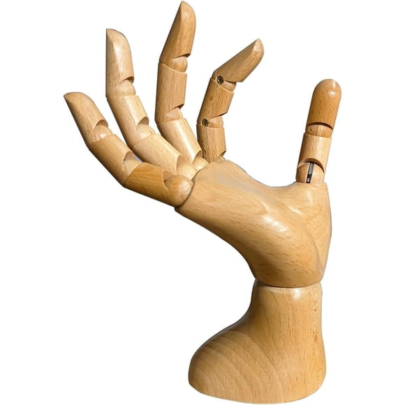 Mano de maniquí articulada de madera yangjietf