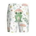 thumbnail image 5 of Gaeub Frog and Mushrooms Printed Men's Short Pajama Pants, Lightweight Lounge & Sleep Bottoms Keep You Cool - Small, 5 of 9