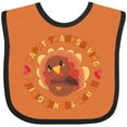 thumbnail image 3 of Inktastic Happy Thanksgiving with Cute Turkey Boys or Girls Baby Bib, 3 of 4