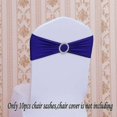 thumbnail image 2 of 10Pcs Royal Blue Chair Sashes Bows Decorative Elegant Wedding Chair Sashes Spandex Party Chairs, 2 of 5