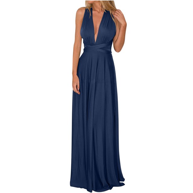 Ichuanyi liquidación femenina cruzada sin respaldo sexy vestido de cordero vestido largo ICHUANYI WER202308182897