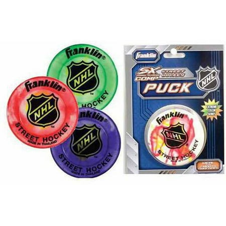 Franklin Sports NHL Street Hockey Extreme Color Puck, Colors May