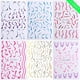 thumbnail image 2 of French Swirl Nail Art Stickers Calcomanías Nail Art Supplies French Swirl Lines Geometry Irregular Whirling Wave Cow Print Calcomanía en Nails Art Charms Manicure Slider Tip 6 Hojas JAMW Sencillez, 2 of 5