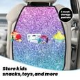 thumbnail image 3 of Zufioo Multicolor Glitter for Car Seat Kick-Proof Storage Pads 2 Pack, Anti-Stain Adjustable Car Seat Protectors for SUV, Jeep, Truck-One Size, 3 of 9