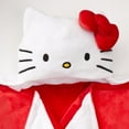 thumbnail image 5 of Hello Kitty Kids Hooded Throw, Wearable Plush, Red, 5 of 7