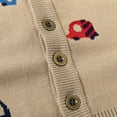 thumbnail image 6 of Toddler Boys Girls Long Sleeve Knitted Sweaters Cardigan Kids Button Down Jackets Coats 2-7T, 6 of 8