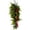 Green, variant on Christmas Swag, Artificial Christmas Teardrop with Red Poinsettia Flower Pinecones Berries,Faux Pine Needles Teardrop Swag,Xmas Wall Indoor Outdoor Home Hanging Decor,Teardrop Wreath