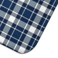 thumbnail image 5 of Navy White Plaid Checkered Pattern Dish Drying Mat for Kitchen 1 Pack, Ultra Absorbent Microfiber Dishes Drainer Mats,16"x18", 5 of 6