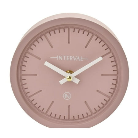 Interval Minimalist Desk Clock 15 cm Pink