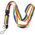 thumbnail image 1 of Lanyard ID Badge Holder Rainbow Lanyard Key Chain for Keys Cell Phone Holder, 1 of 4