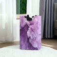 thumbnail image 2 of Abstract Purple Flower Laundry Basket with Handles 50L Collapsible Laundry Hamper for Bathroom Bedroom Laundry Room, 2 of 7