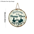 Tucknest Welcome Sign for Front Door, 1 Pack Wooden Home Decor Signs ...