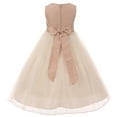 thumbnail image 2 of Little Girls Sleeveless Tulle Classic Princess Party Birthday Flower Girl Dress Rose Size 6  (K428D), 2 of 4